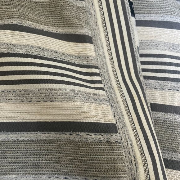 Lafayette 148 New York Dolman Sleeve, Vertical Stripe‎ Boxy Blouse, Size L - Picture 4 of 7